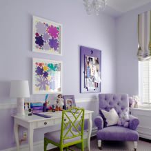 Intérieur aux tons violets : combinaisons, revue par pièce, 70 photos-17