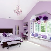 Intérieur dans les tons violets : combinaisons, revue par pièces, 70 photos-3