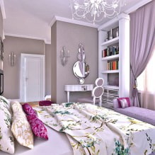Intérieur aux tons violets : combinaisons, revue par pièce, 70 photos-15