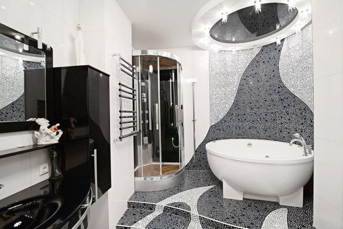 intérieur de salle de bain de style moderne