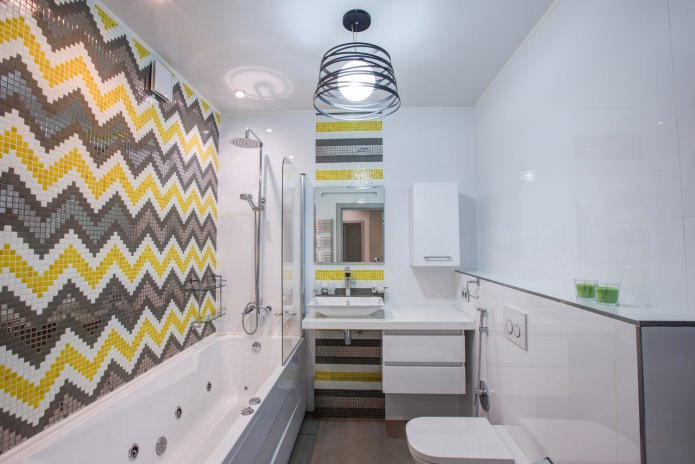 Intérieur de salle de bain de style moderne