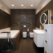 Intérieur de salle de bain de style moderne : 60 meilleures photos et idées de design-2