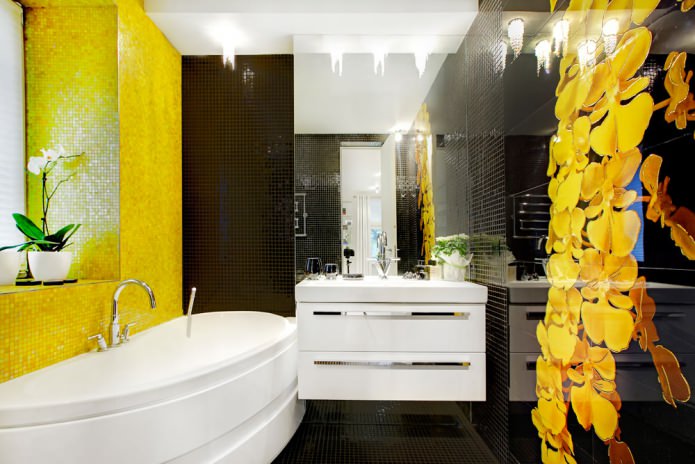 intérieur de salle de bain moderne