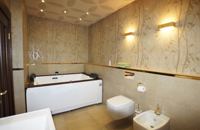 Intérieur de salle de bain de style moderne