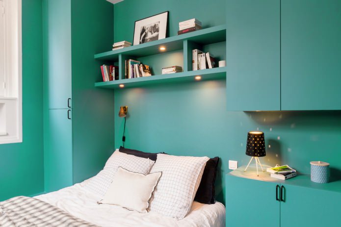Chambre turquoise