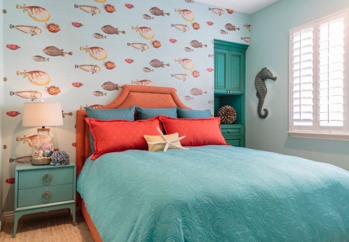 chambre de style marin