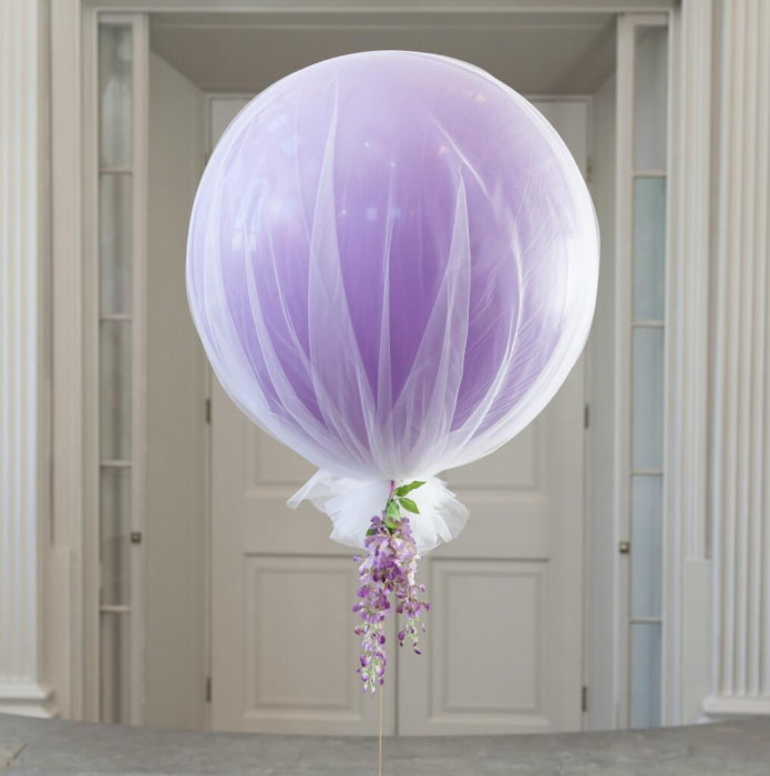 Ballon avec tulle