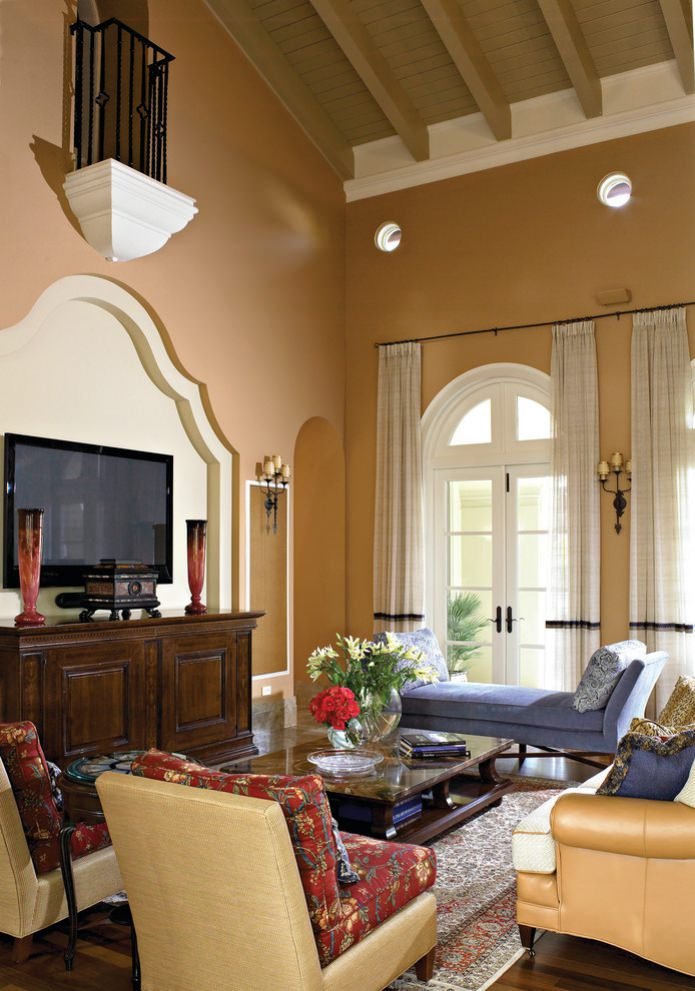 Intérieur d'une maison de campagne de style italien