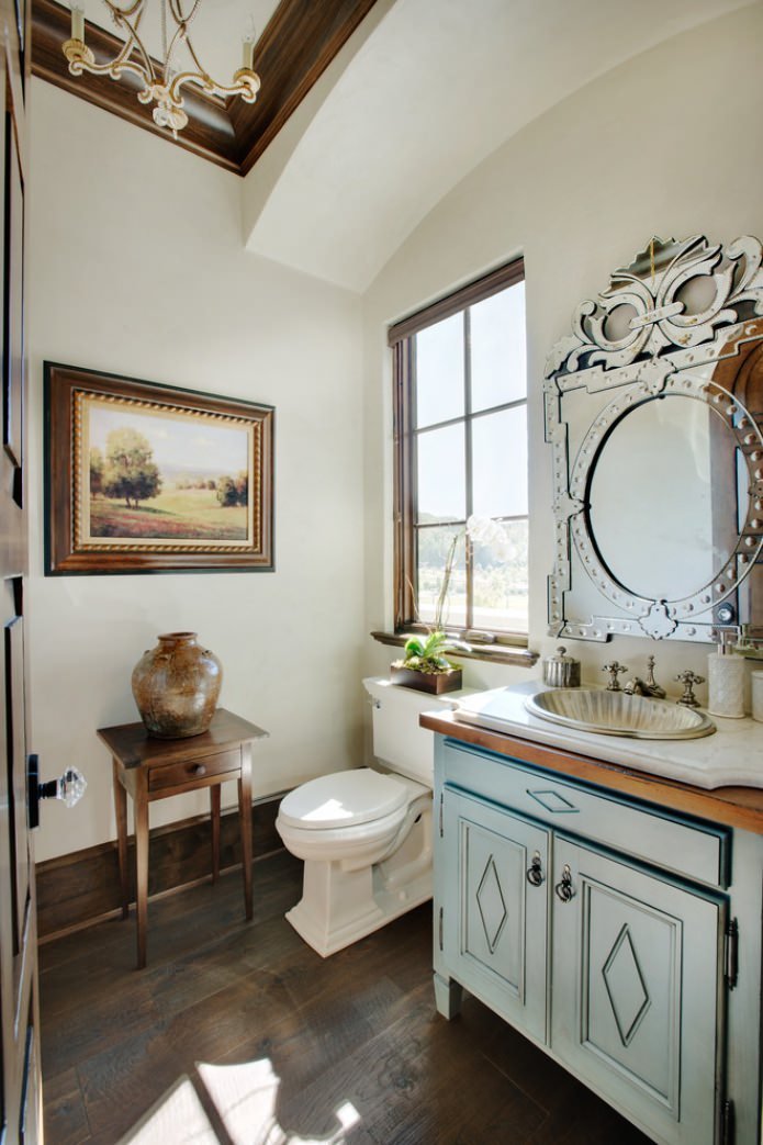 Intérieur de salle de bain de style italien