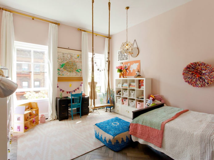 balançoire dans la chambre des enfants Chambre
