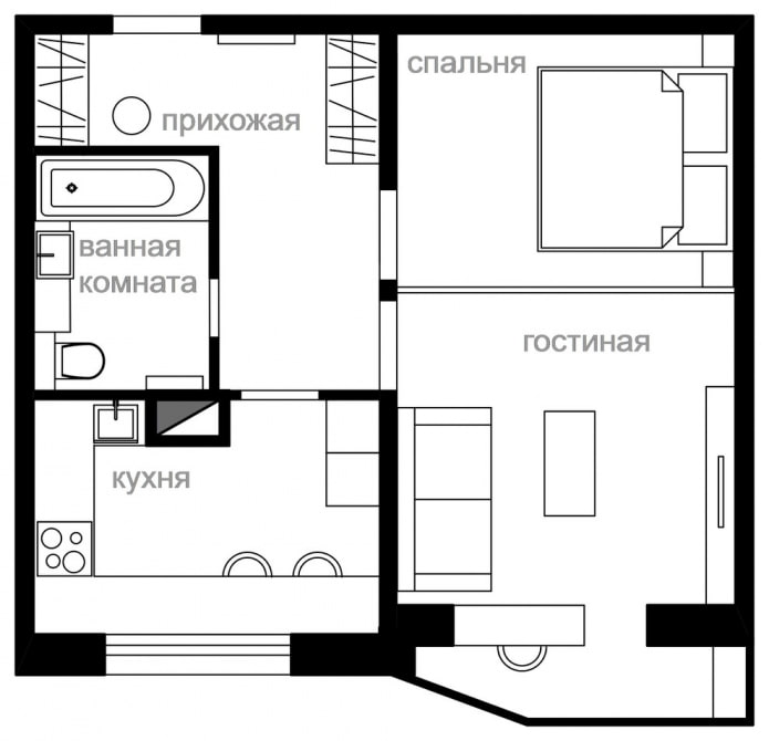 Réaménagement avec une ouverture