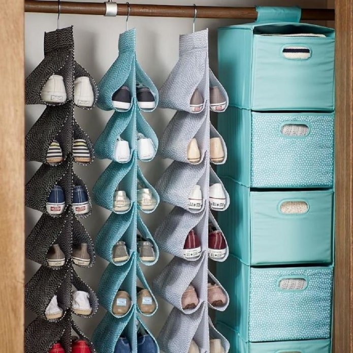 organiseurs en tissu suspendus