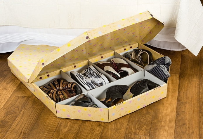 boîtes de rangement à chaussures