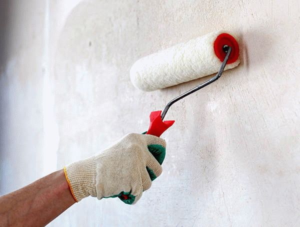 treating walls with a primer