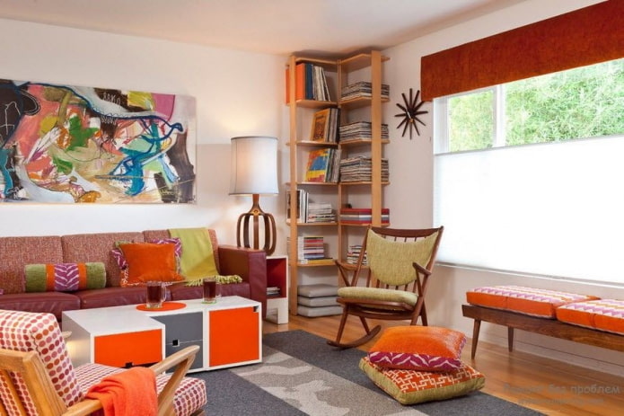 shelf in the corner