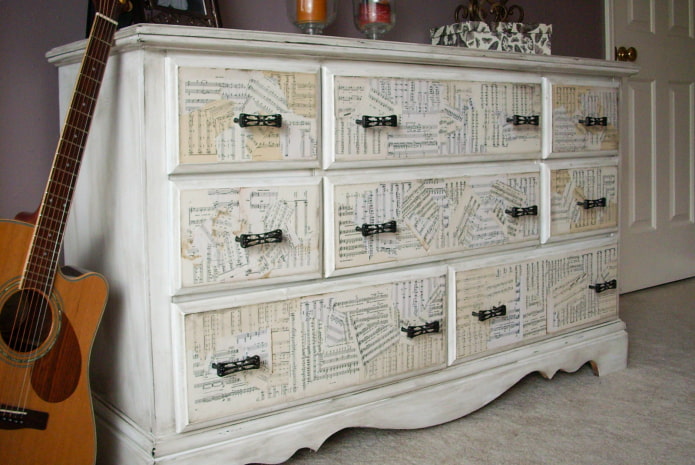 Découpage avec notes