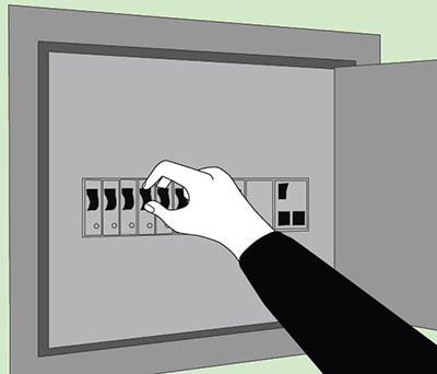 turn off the electricity