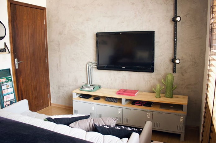 décorer les fils dans un style loft