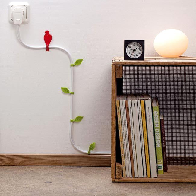 décorer les fils d'un téléviseur