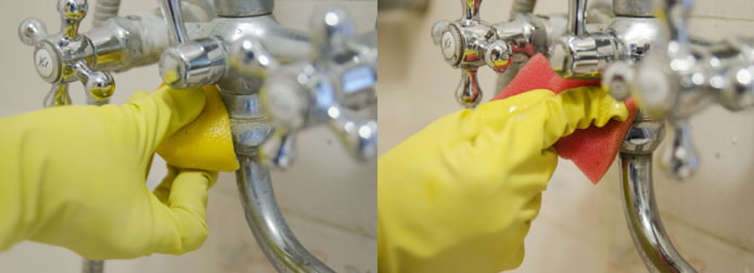 Traiter les robinets au citron pour éliminer le calcaire