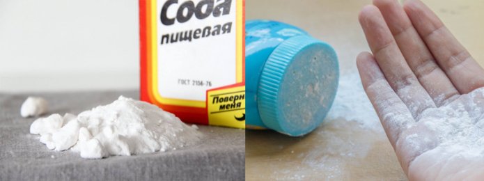 Mélange de soude et de talc