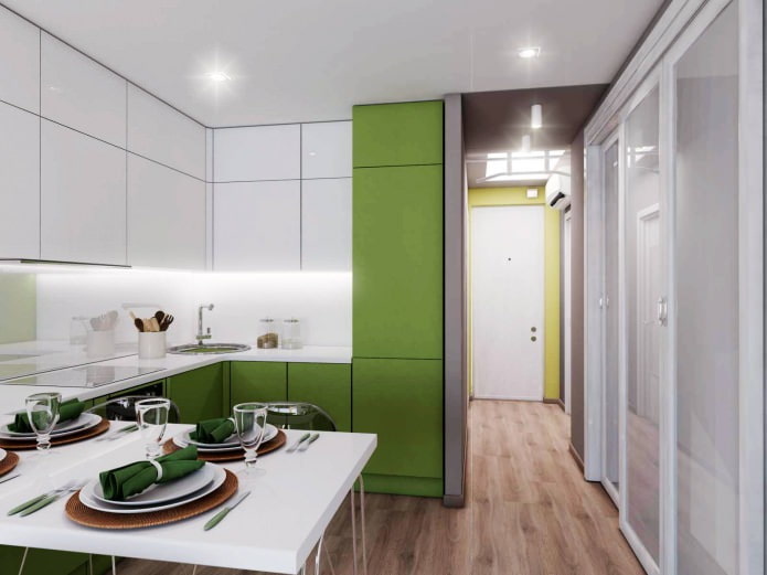 conception d'une cuisine-salon de 18,62 m².