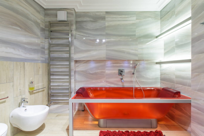 baignoire en verre