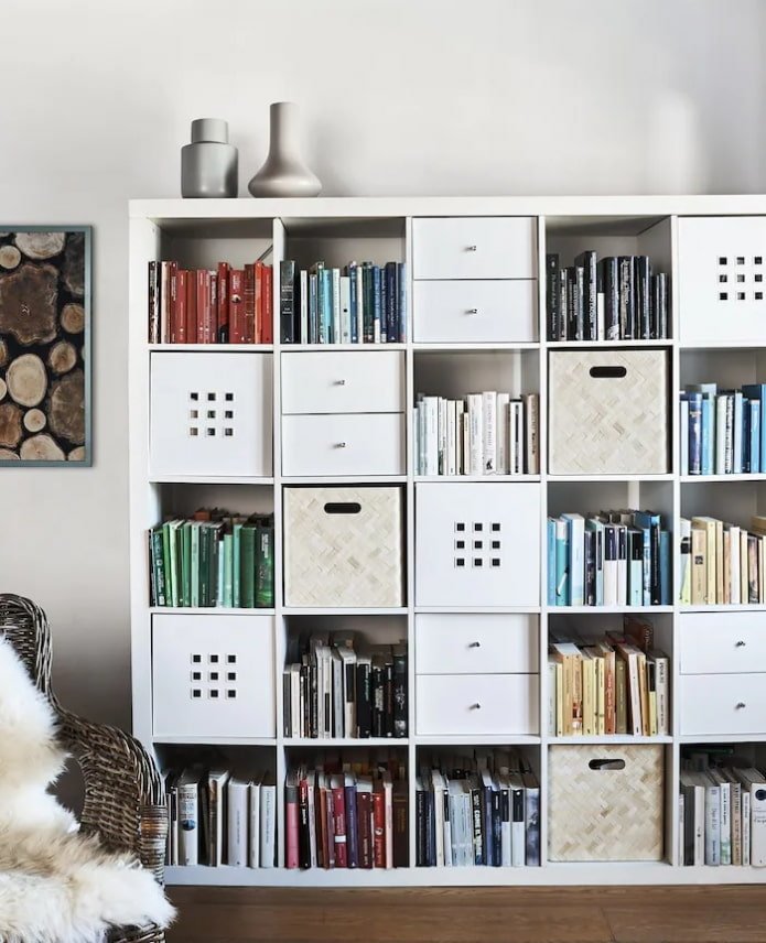 Boxes on Kallax