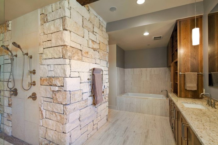 Finition décorative en pierre pour l'intérieur