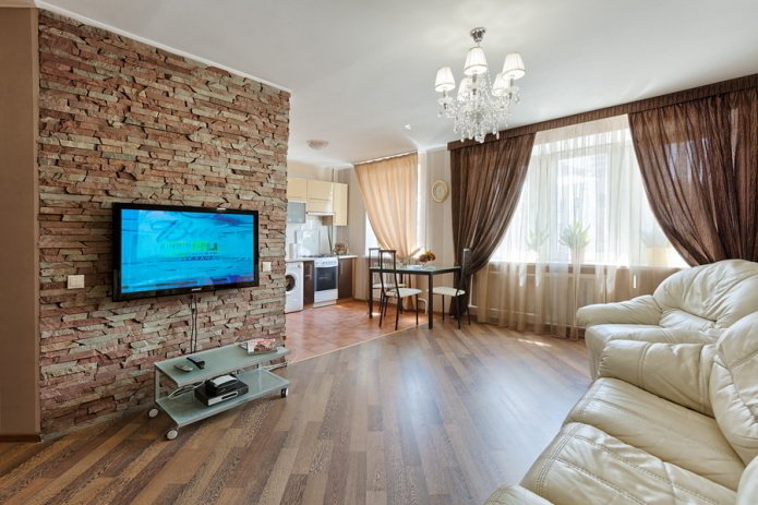 finition décorative en pierre à l'intérieur