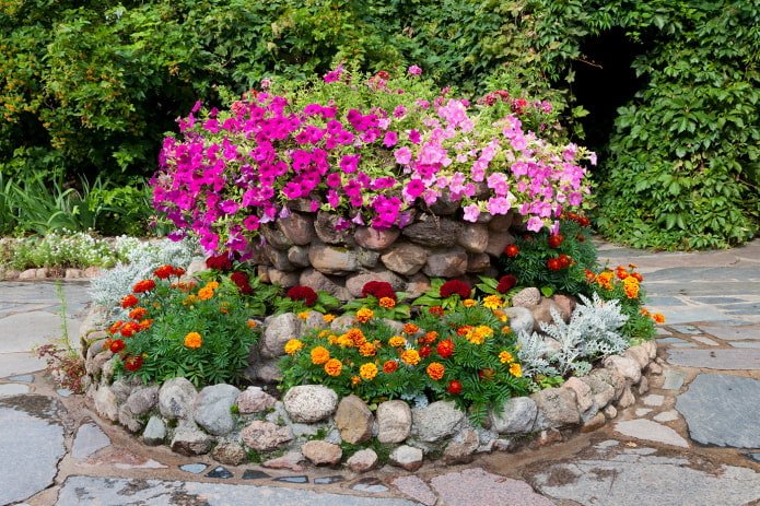 parterre à plusieurs niveaux