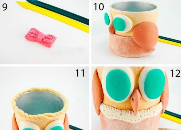 Étapes de création d'un pot à crayons