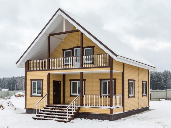 revêtement de maison à ossature bois