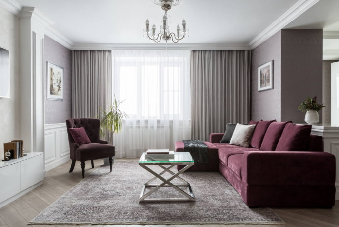 Plafond tendu dans le salon