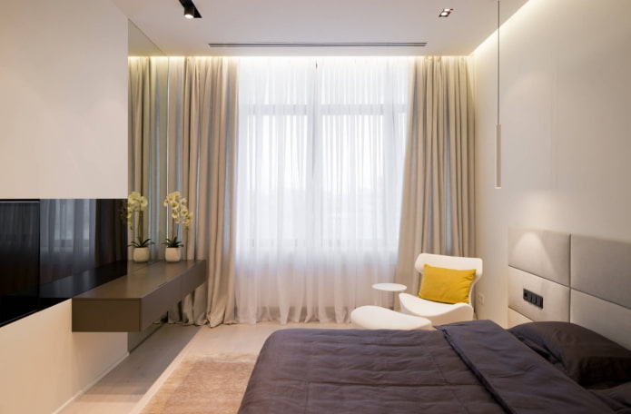 Éclairage de plafond dans la chambre