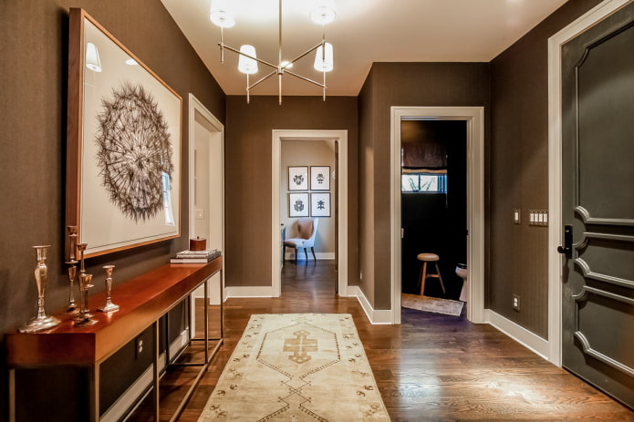 Peintures feng shui dans le couloir