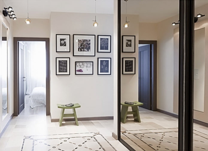 Peintures Feng Shui dans un couloir