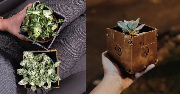 Décor de pot de fleurs