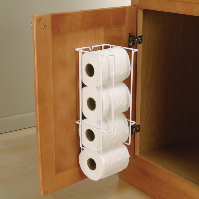 porte-papier sur la porte