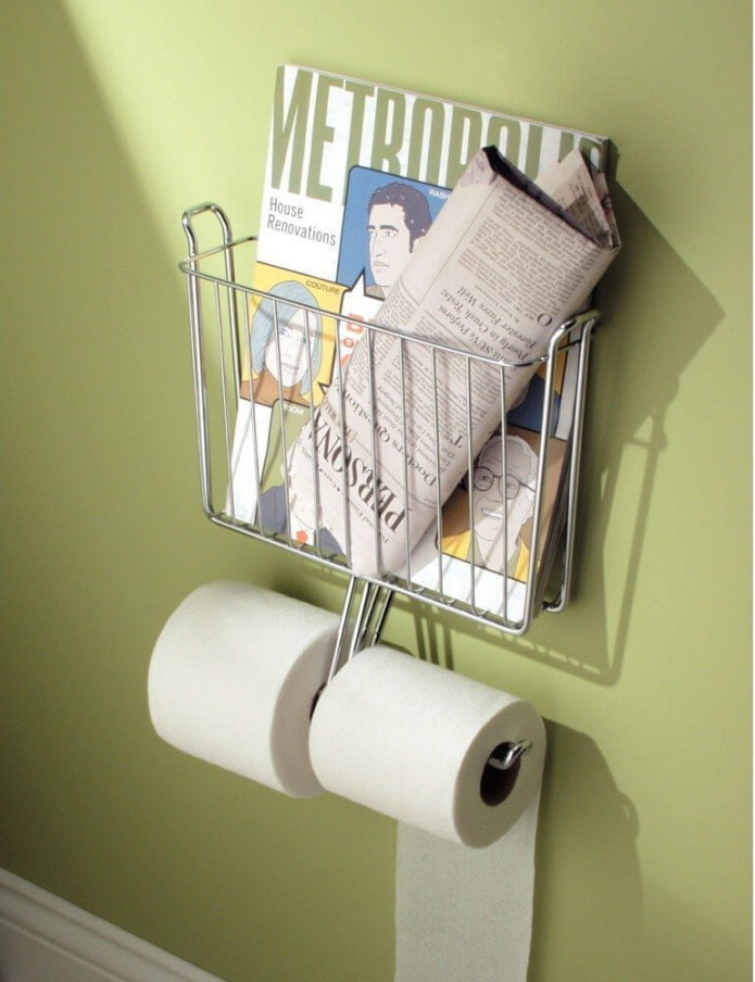 Porte-revues et porte-papier toilette