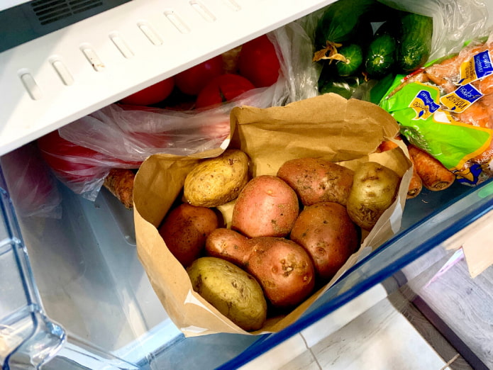 Pommes de terre au réfrigérateur
