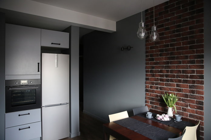maçonnerie dans l'intérieur de la cuisine