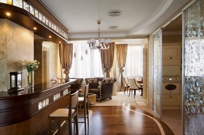 intérieur classique de l'appartement