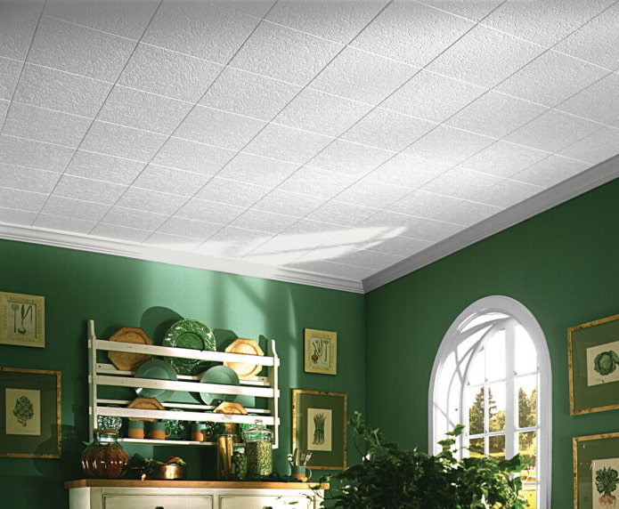 plafond carrelé