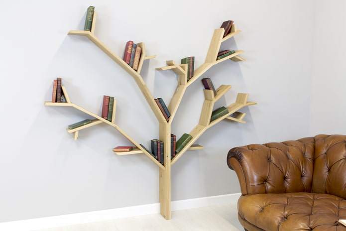 Étagères à livres originales à l'intérieur