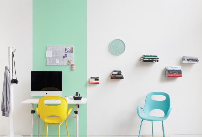 étagères à livres originales à l'intérieur