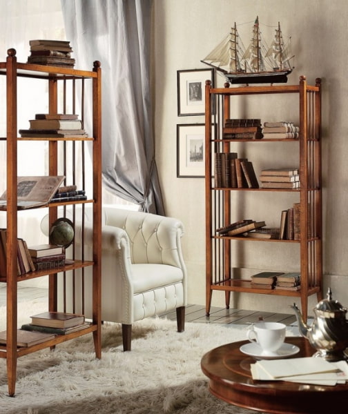 bibliothèque dans l'intérieur 