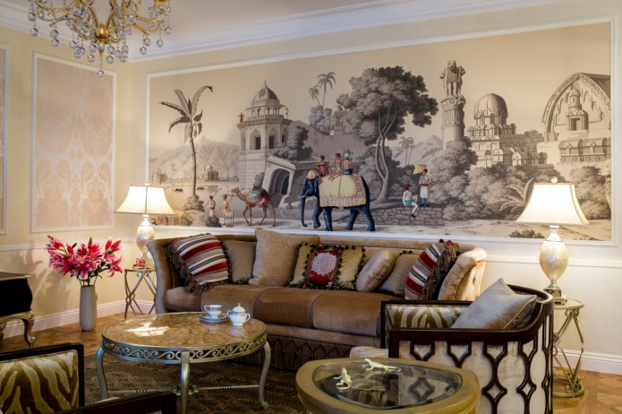 Fresque africaine au mur