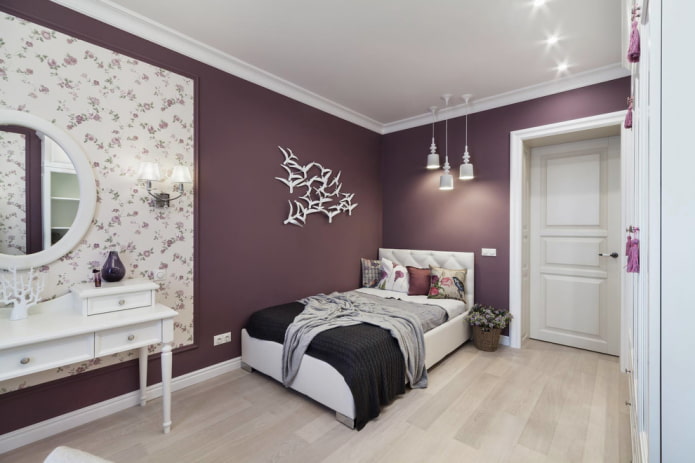 Schéma de couleurs d'une chambre d'adolescente