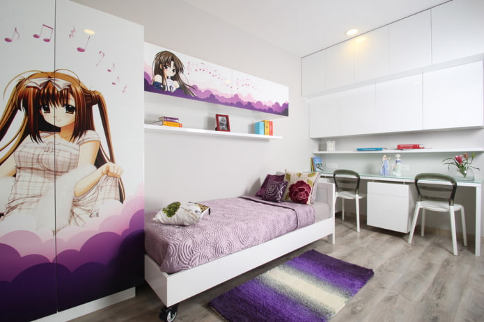 meubles pour la chambre d'une adolescente